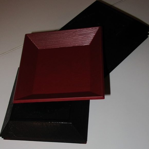 Japanese lacquerware square sauce dishes - Picture 5 of 8